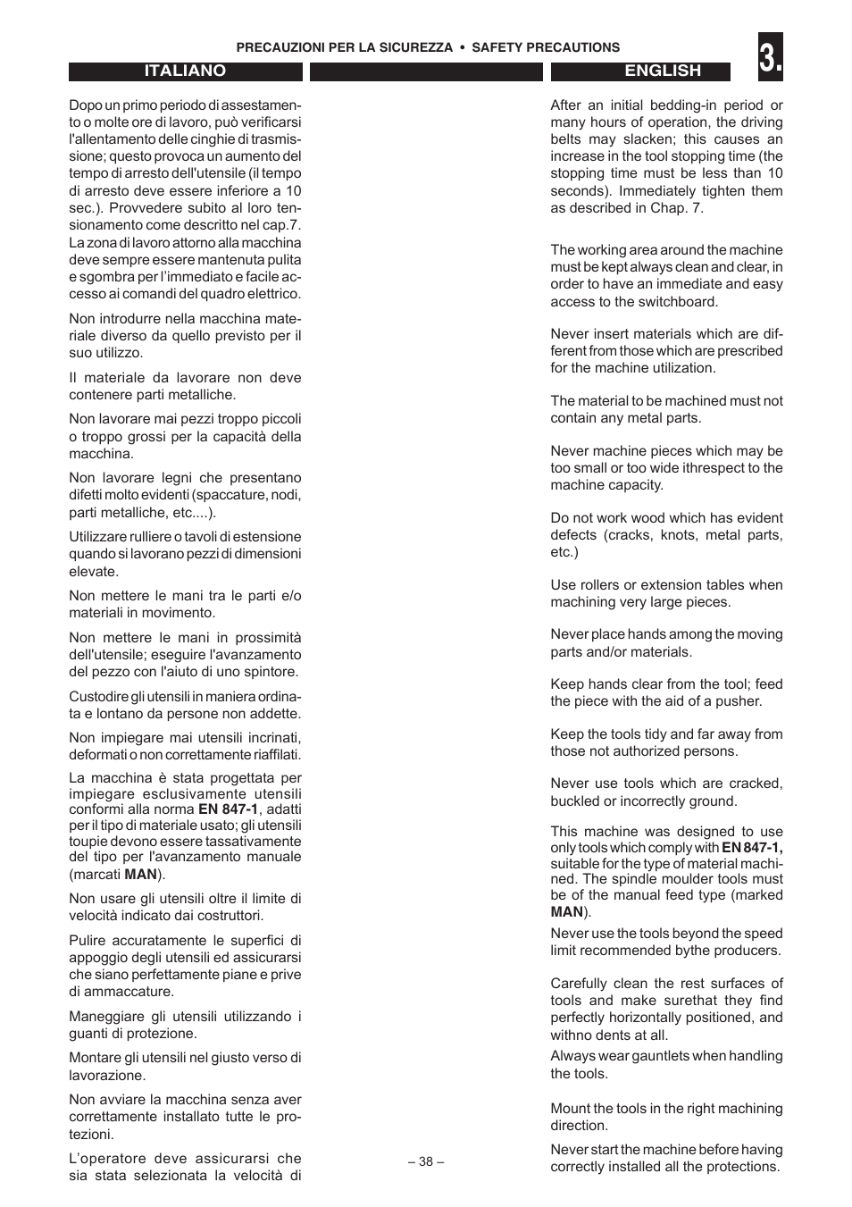 Jet Tools C30 User Manual | Page 36 / 147