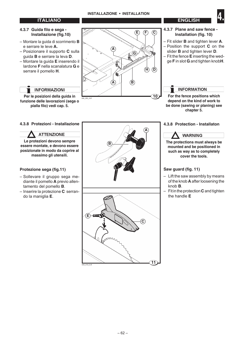 Jet Tools C30 User Manual | Page 60 / 147