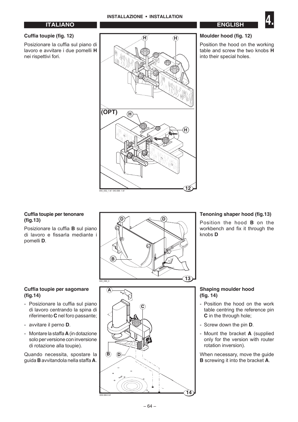 Opt) | Jet Tools C30 User Manual | Page 62 / 147