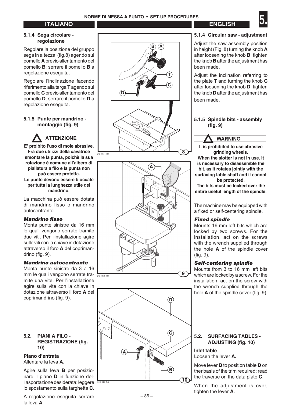 Jet Tools C30 User Manual | Page 84 / 147