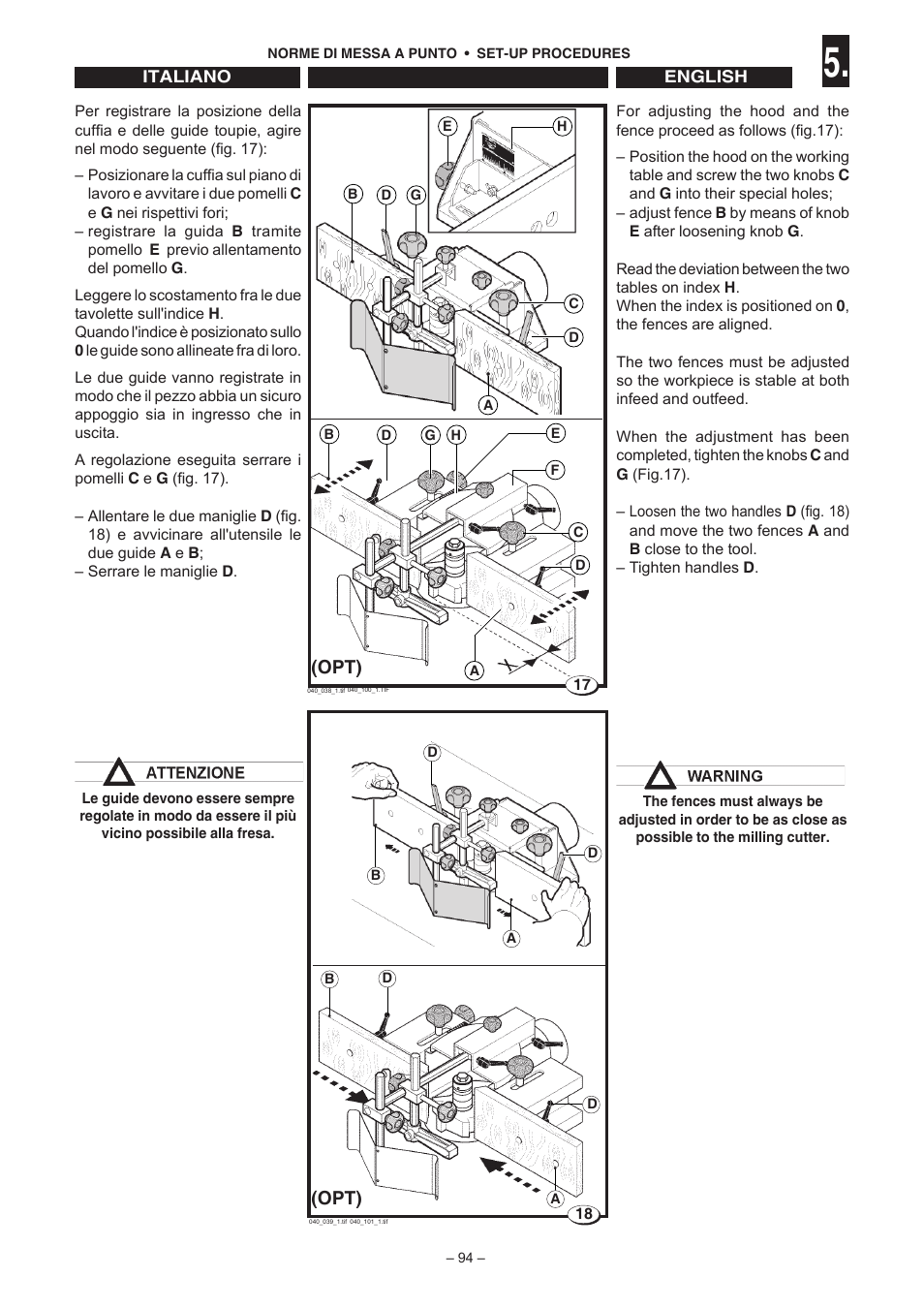 Opt) | Jet Tools C30 User Manual | Page 92 / 147