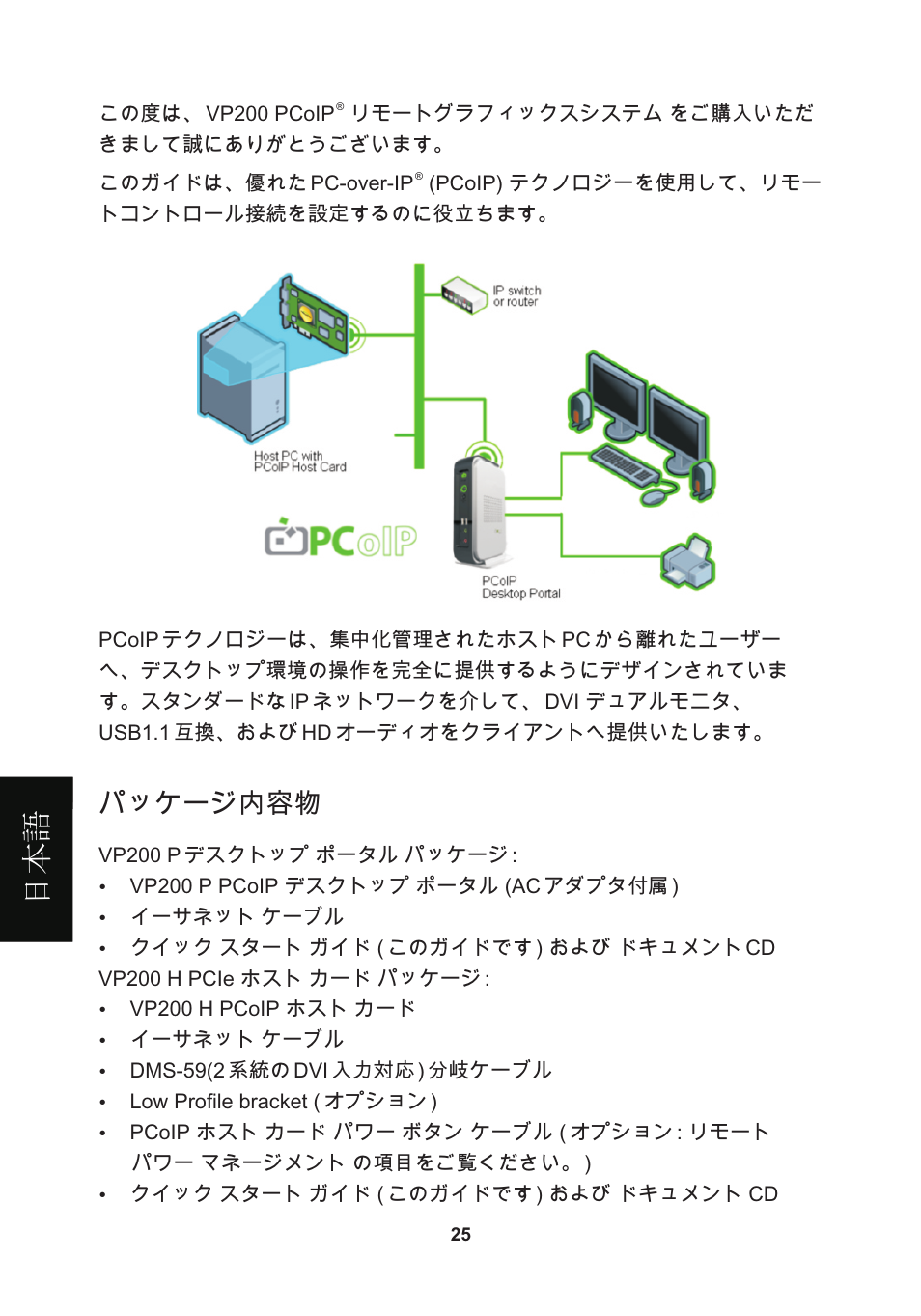 頁面 28, 日本 語, パッケージ内容物 | Leadtek WinFast VP200P User Manual | Page 28 / 51