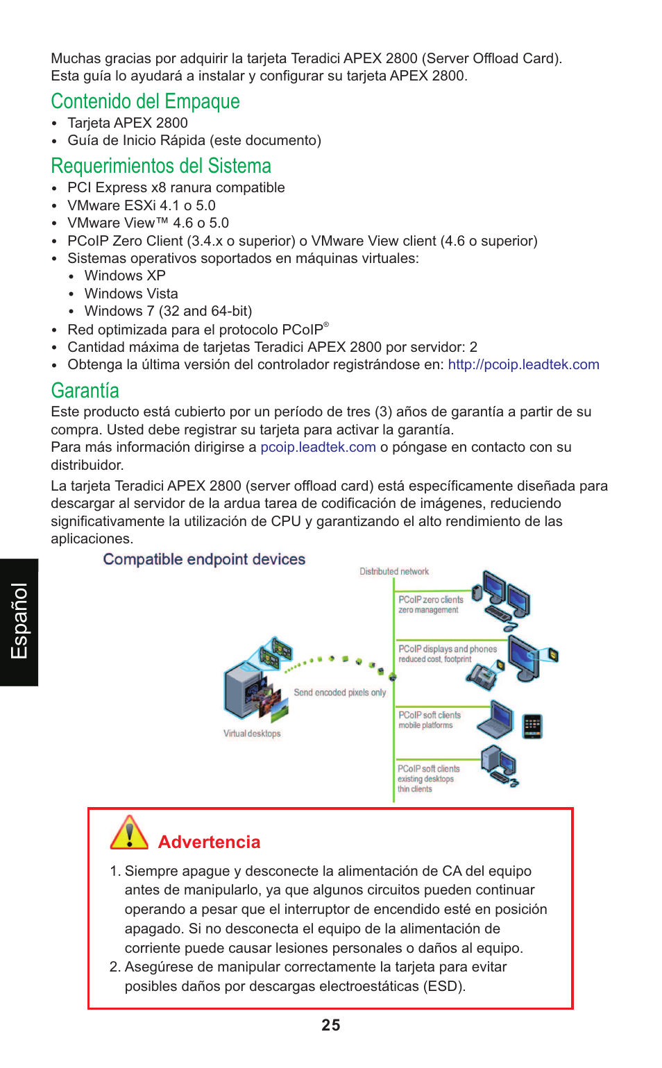 Leadtek Teradici APEX 2800 User Manual | Page 28 / 83