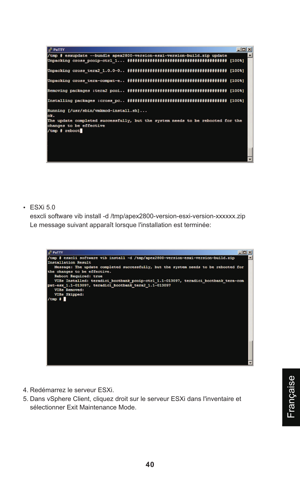 Française | Leadtek Teradici APEX 2800 User Manual | Page 43 / 83