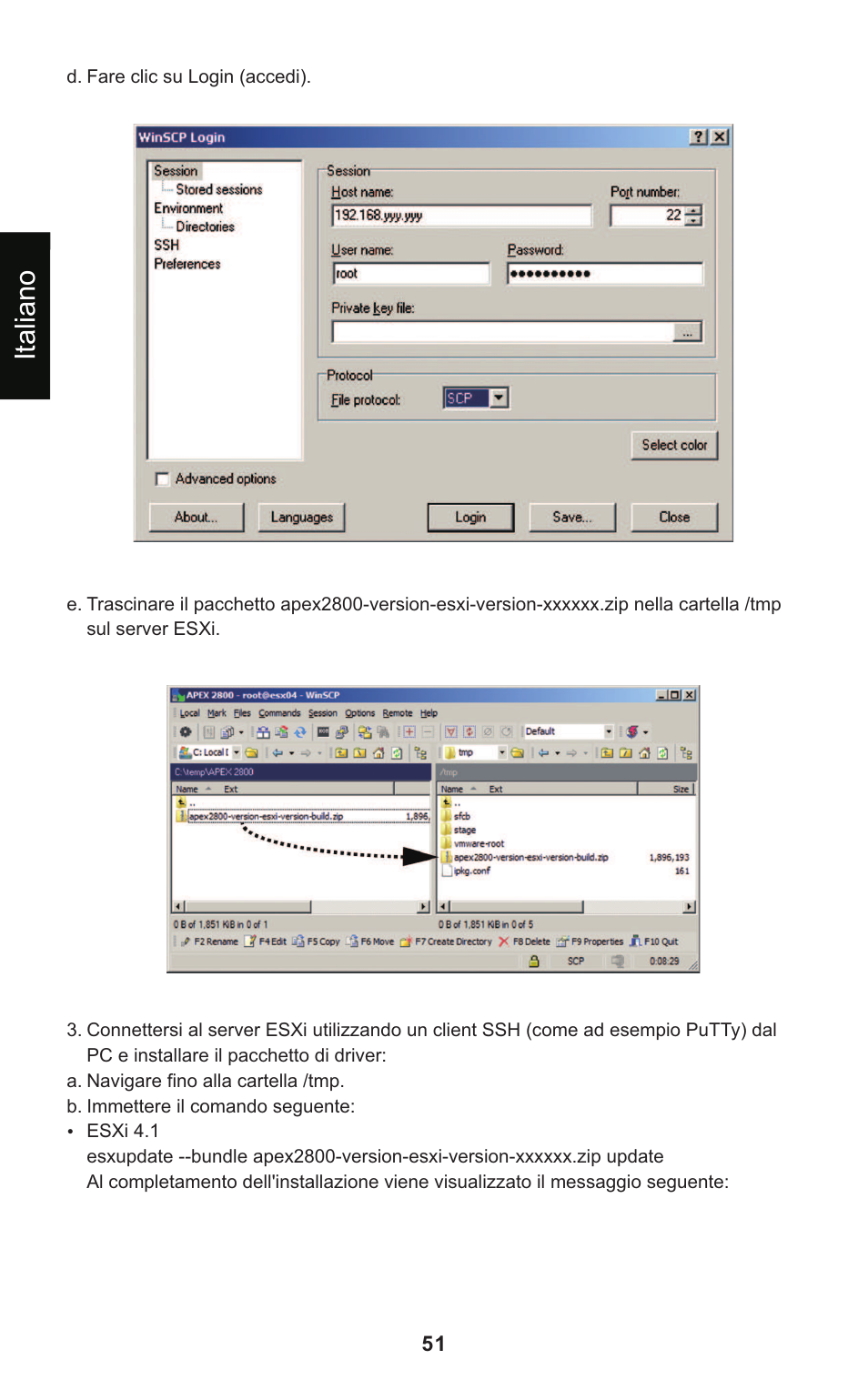 Italiano | Leadtek Teradici APEX 2800 User Manual | Page 54 / 83