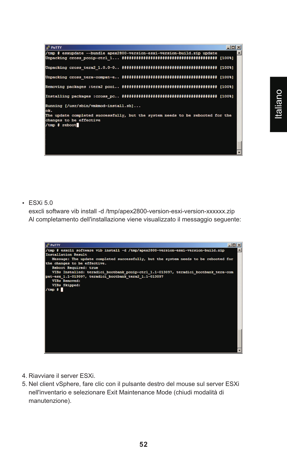 Italiano | Leadtek Teradici APEX 2800 User Manual | Page 55 / 83