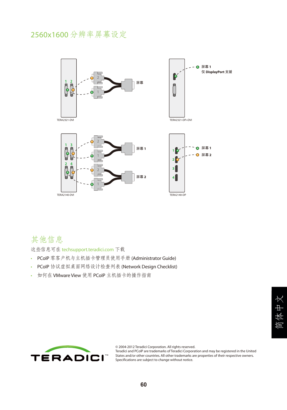 頁面 63, 简体中文, 其他信息 | Leadtek TERA2321 Zero Client User Manual | Page 63 / 69