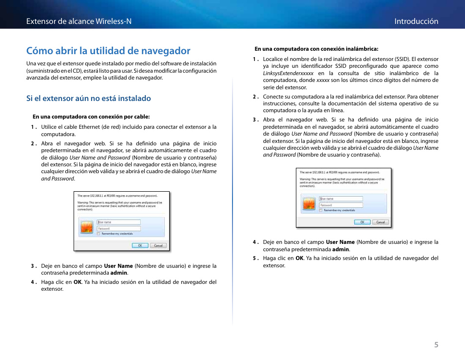 Cómo abrir la utilidad de navegador | Linksys RE2000 User Manual | Page 137 / 457