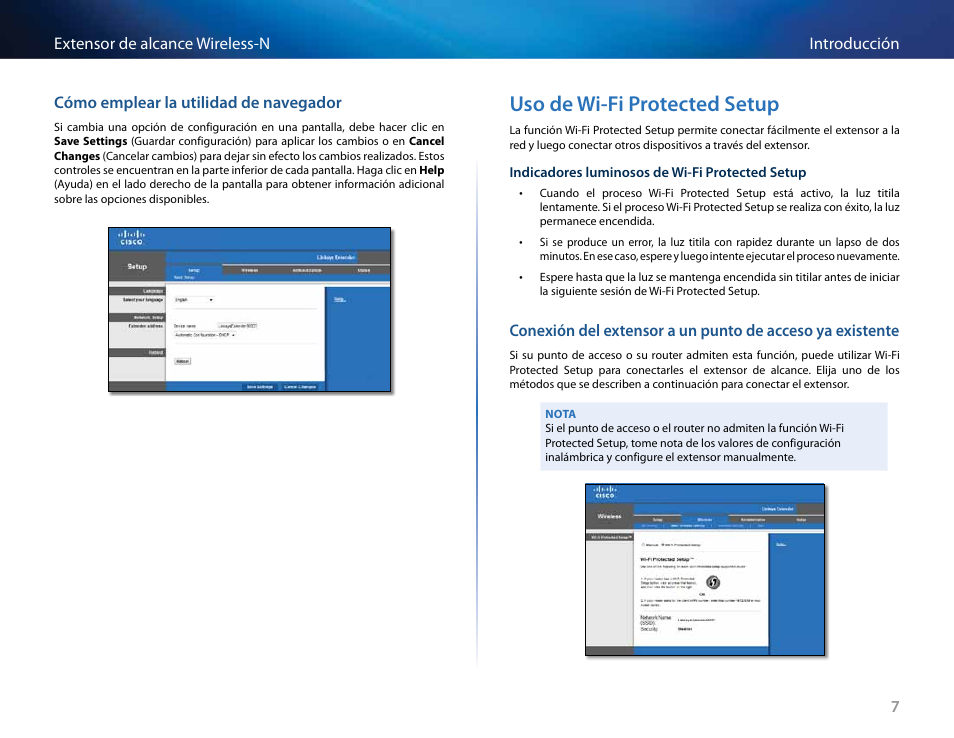 Uso de wi-fi protected setup | Linksys RE2000 User Manual | Page 139 / 457