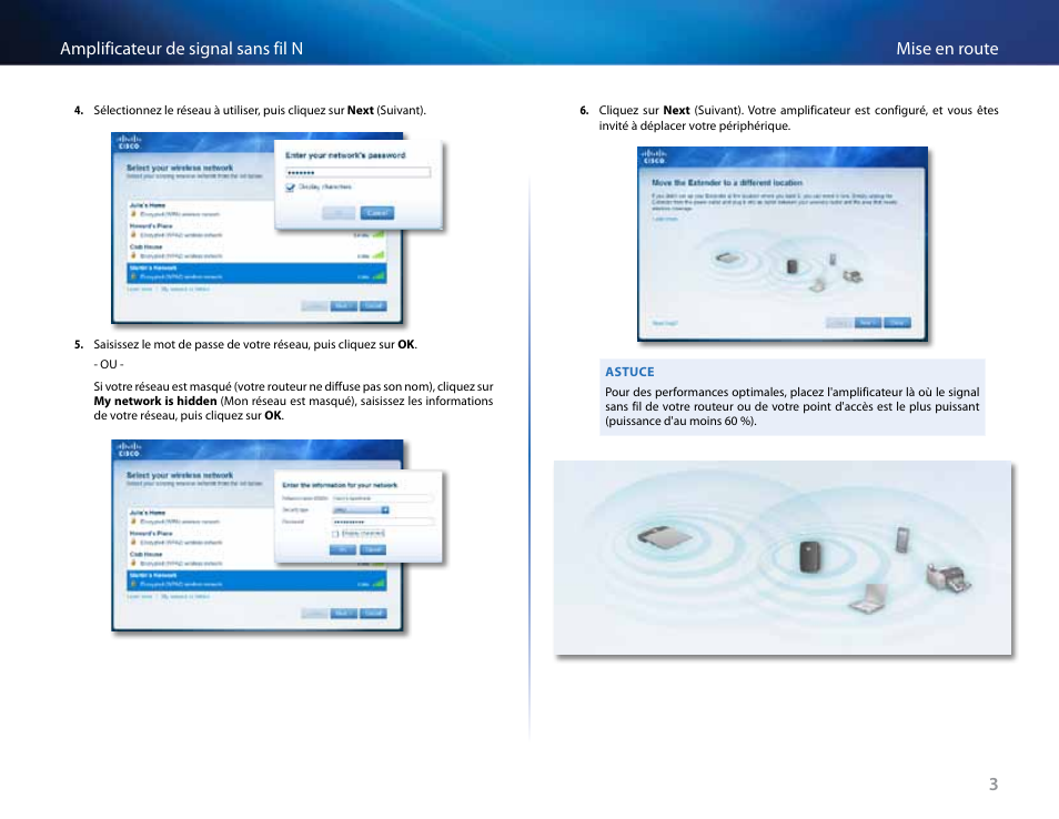 3mise en route amplificateur de signal sans fil n | Linksys RE2000 User Manual | Page 169 / 457