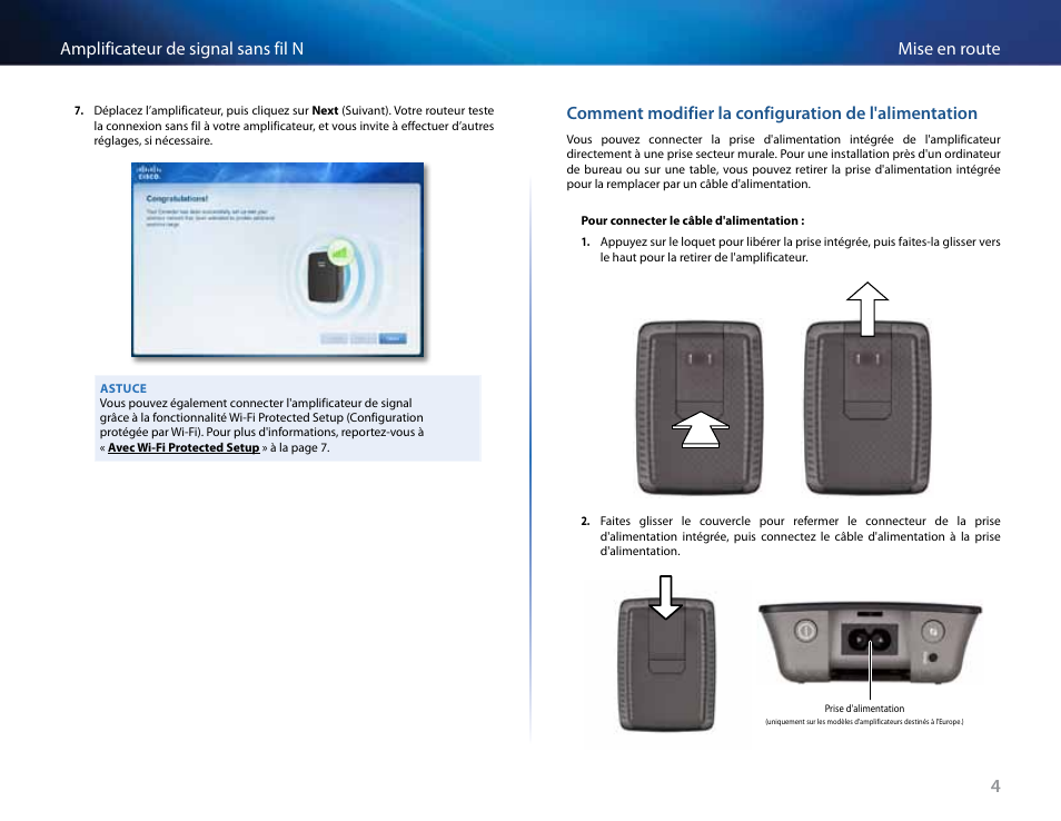 4mise en route amplificateur de signal sans fil n | Linksys RE2000 User Manual | Page 170 / 457