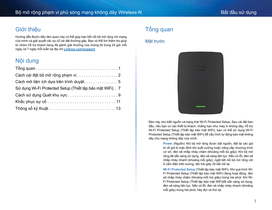 Giới thiệu, Nội dung, Tổng quan | Nội dung | Linksys RE2000 User Manual | Page 443 / 457