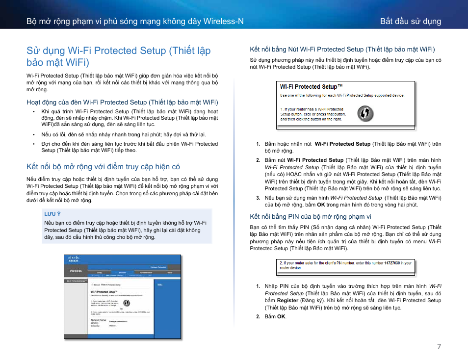 Kết nối bộ mở rộng với điểm truy cập hiện có | Linksys RE2000 User Manual | Page 449 / 457