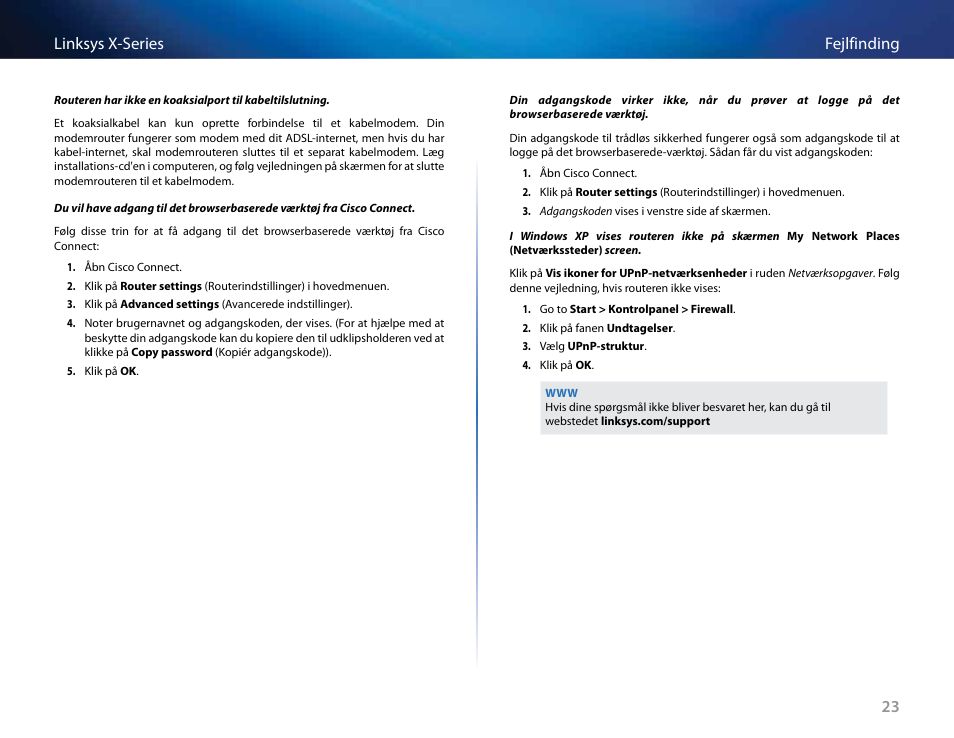 23 fejlfinding linksys x-series | Linksys X-Series User Manual | Page 111 / 765