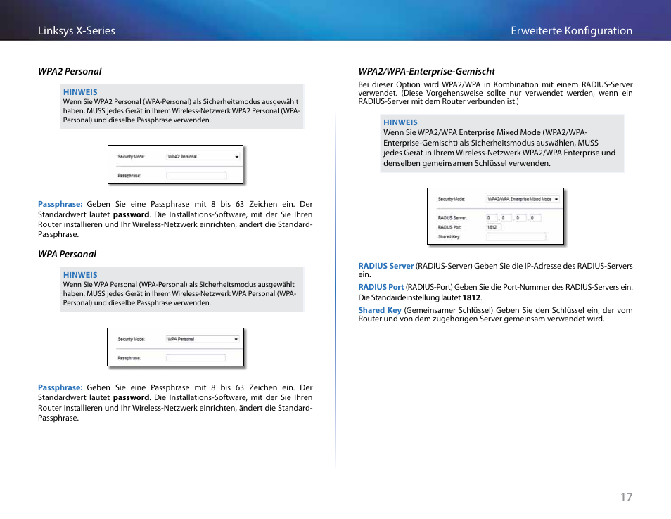 17 erweiterte konfiguration linksys x-series | Linksys X-Series User Manual | Page 133 / 765