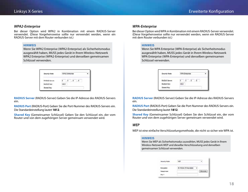 18 erweiterte konfiguration linksys x-series | Linksys X-Series User Manual | Page 134 / 765