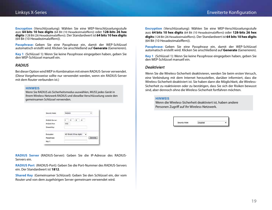 19 erweiterte konfiguration linksys x-series | Linksys X-Series User Manual | Page 135 / 765