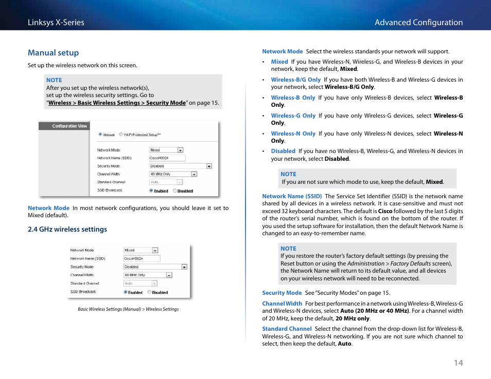 Manual setup | Linksys X-Series User Manual | Page 189 / 765