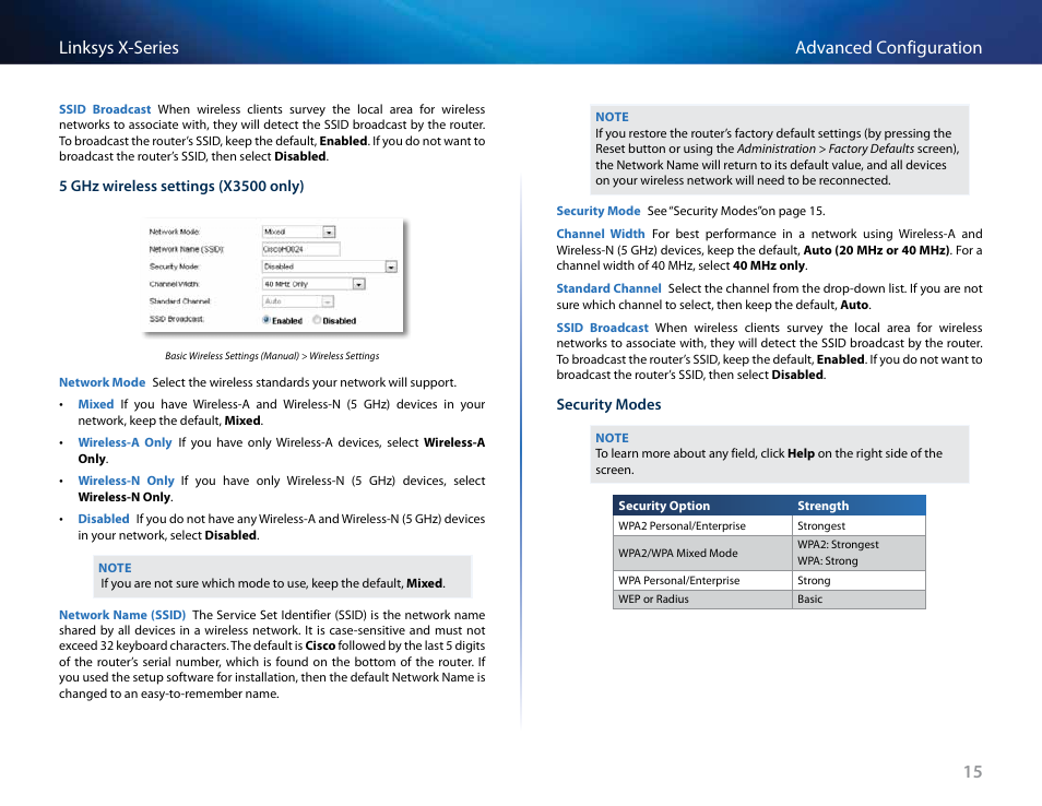 15 advanced configuration linksys x-series | Linksys X-Series User Manual | Page 190 / 765