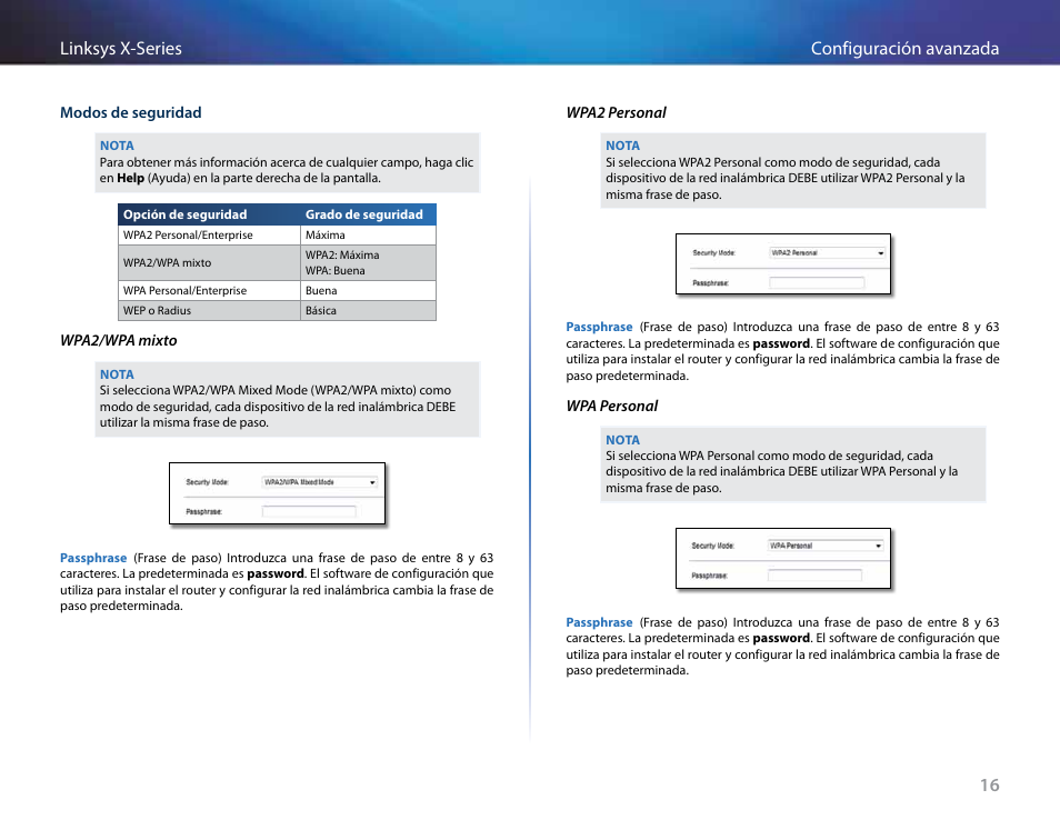 16 configuración avanzada linksys x-series | Linksys X-Series User Manual | Page 218 / 765