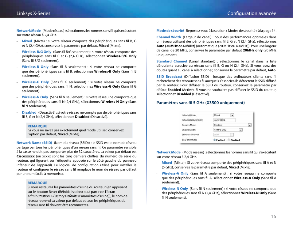 15 configuration avancée linksys x-series | Linksys X-Series User Manual | Page 273 / 765