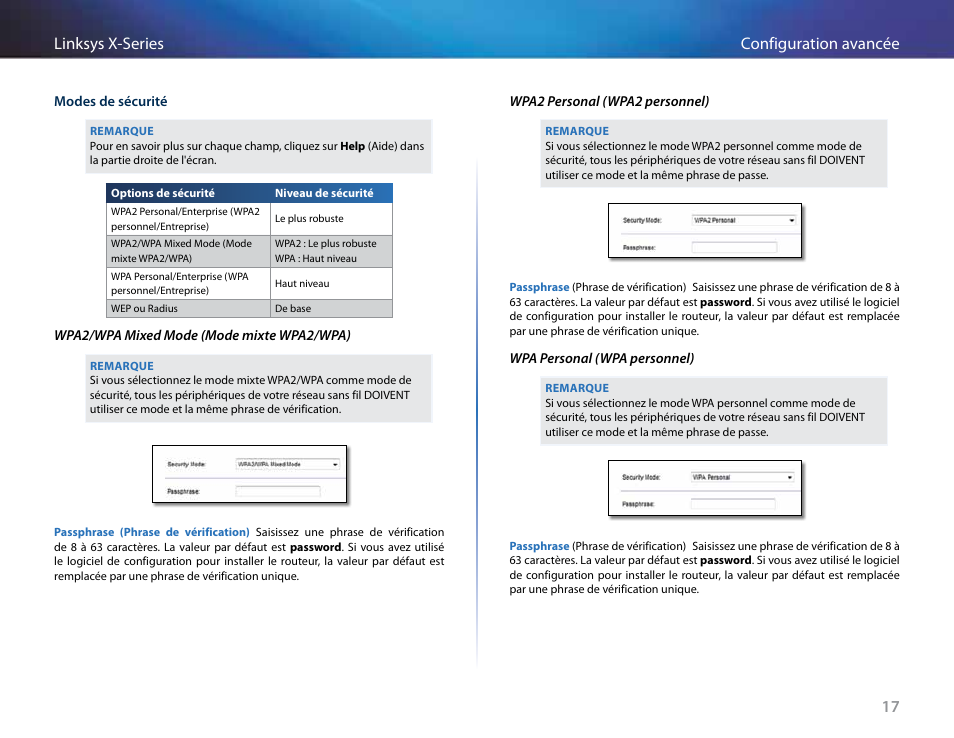 17 configuration avancée linksys x-series | Linksys X-Series User Manual | Page 304 / 765