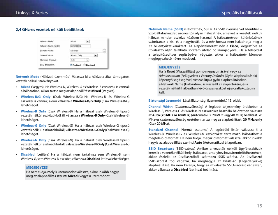 15 speciális beállítások linksys x-series | Linksys X-Series User Manual | Page 331 / 765