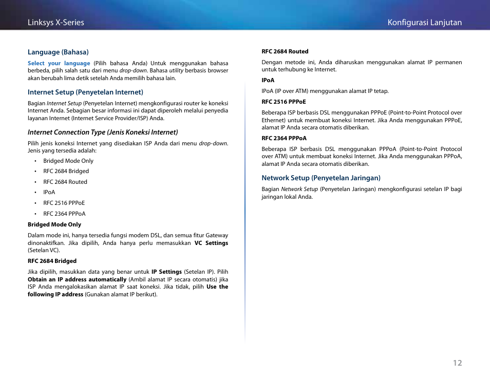 12 konfigurasi lanjutan linksys x-series | Linksys X-Series User Manual | Page 357 / 765