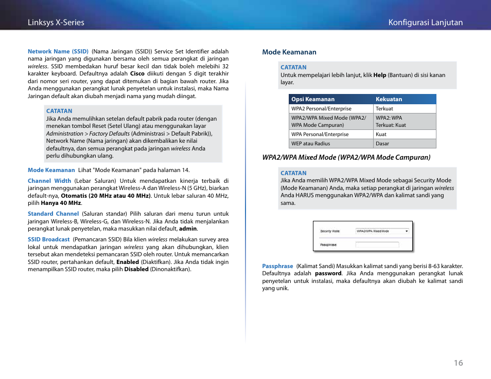 16 konfigurasi lanjutan linksys x-series | Linksys X-Series User Manual | Page 361 / 765