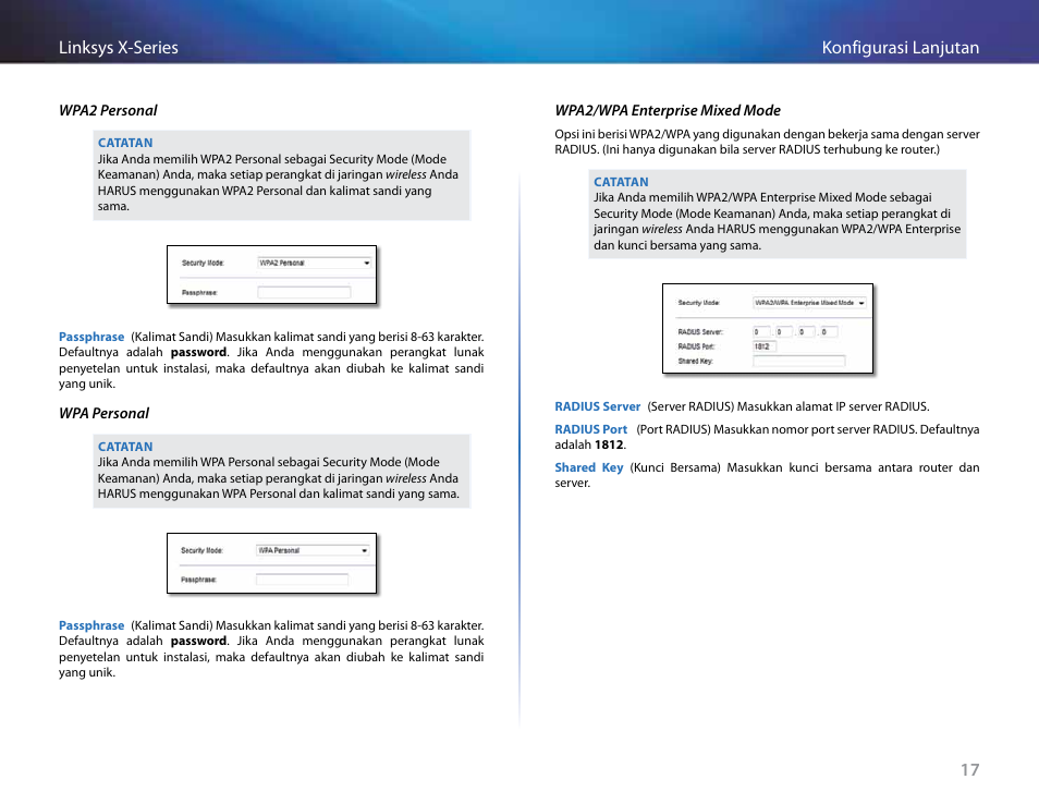 17 konfigurasi lanjutan linksys x-series | Linksys X-Series User Manual | Page 362 / 765