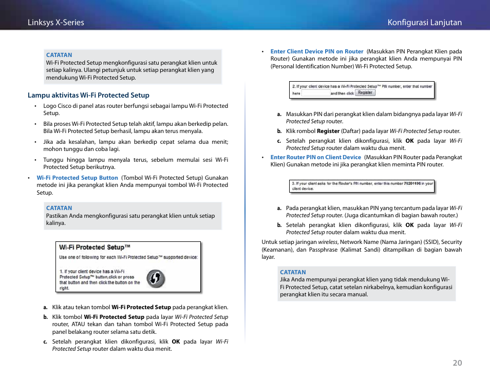 20 konfigurasi lanjutan linksys x-series | Linksys X-Series User Manual | Page 365 / 765