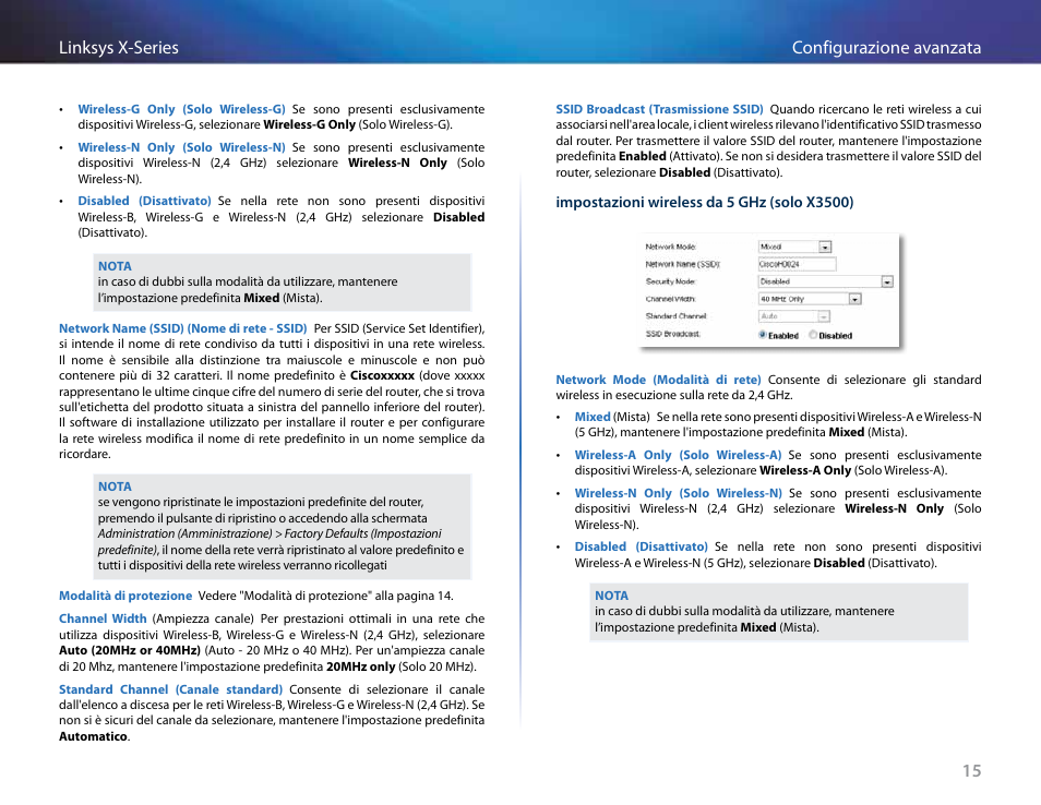 15 configurazione avanzata linksys x-series | Linksys X-Series User Manual | Page 388 / 765