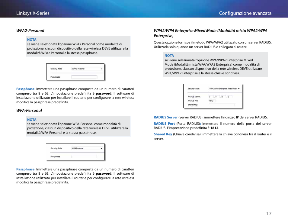 17 configurazione avanzata linksys x-series | Linksys X-Series User Manual | Page 390 / 765