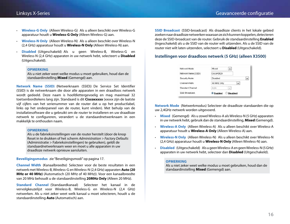 16 geavanceerde configuratie linksys x-series | Linksys X-Series User Manual | Page 416 / 765