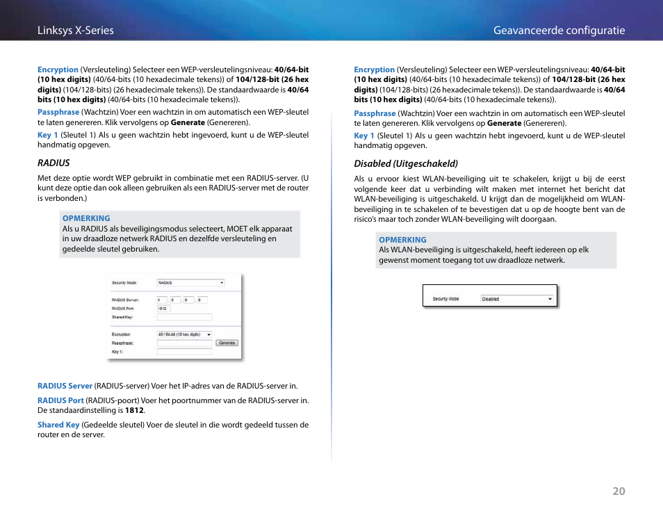 20 geavanceerde configuratie linksys x-series | Linksys X-Series User Manual | Page 420 / 765