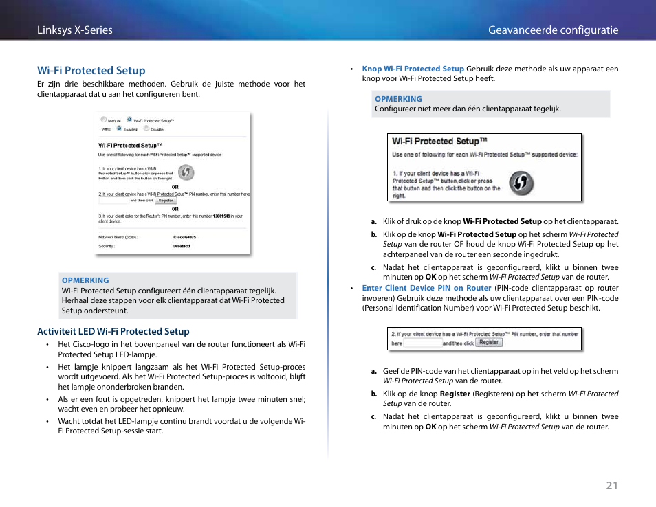 Wi-fi protected setup | Linksys X-Series User Manual | Page 421 / 765