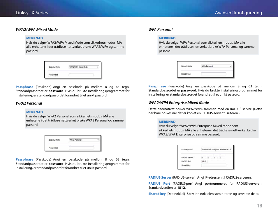 16 avansert konfigurering linksys x-series | Linksys X-Series User Manual | Page 446 / 765