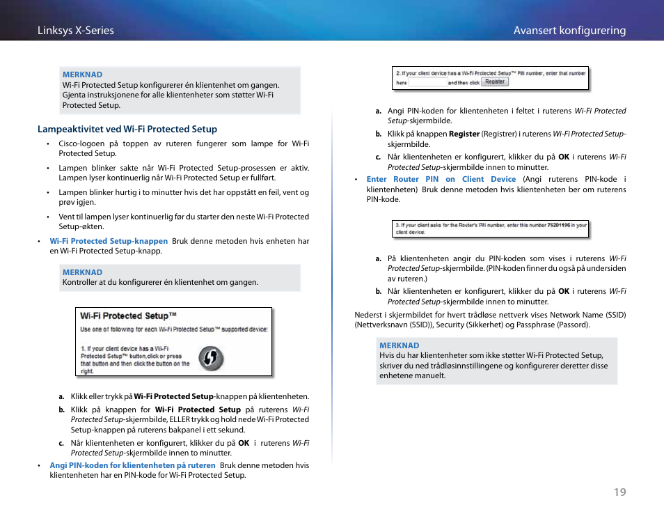 19 avansert konfigurering linksys x-series | Linksys X-Series User Manual | Page 449 / 765