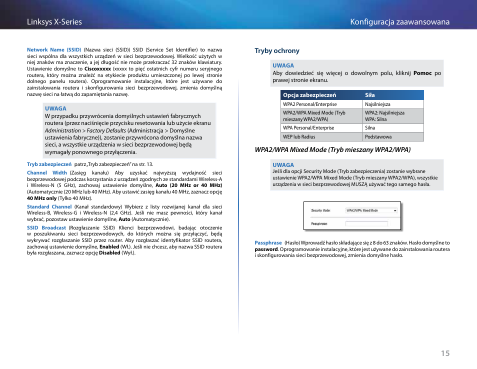 15 konfiguracja zaawansowana linksys x-series | Linksys X-Series User Manual | Page 472 / 765