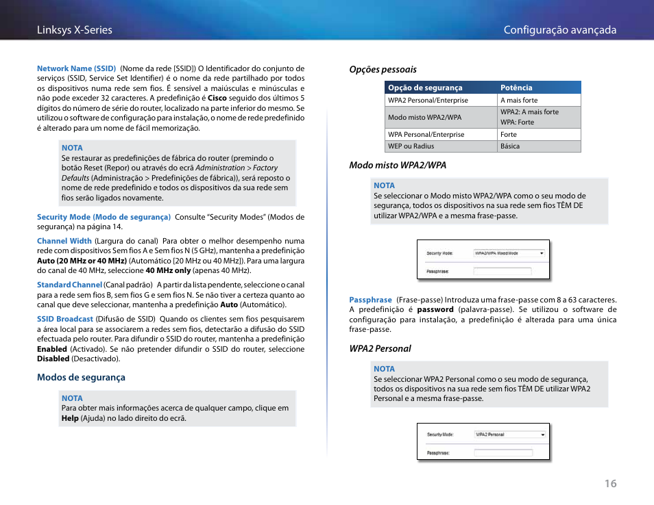 16 configuração avançada linksys x-series | Linksys X-Series User Manual | Page 500 / 765