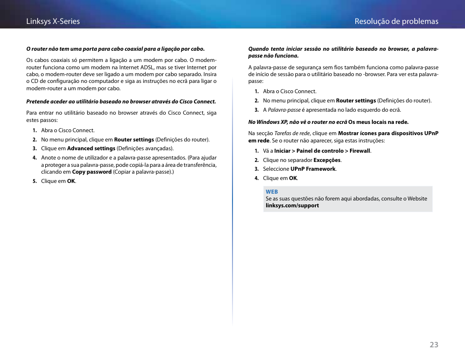 23 resolução de problemas linksys x-series | Linksys X-Series User Manual | Page 507 / 765