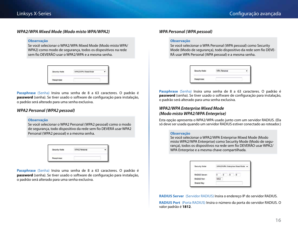 16 configuração avançada linksys x-series | Linksys X-Series User Manual | Page 528 / 765