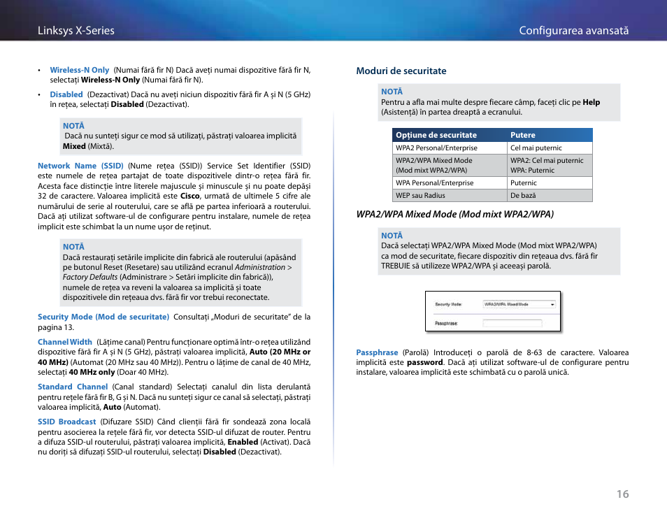 16 configurarea avansată linksys x-series | Linksys X-Series User Manual | Page 556 / 765