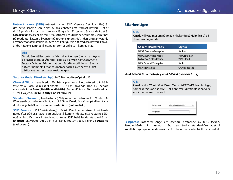 15 avancerad konfiguration linksys x-series | Linksys X-Series User Manual | Page 641 / 765