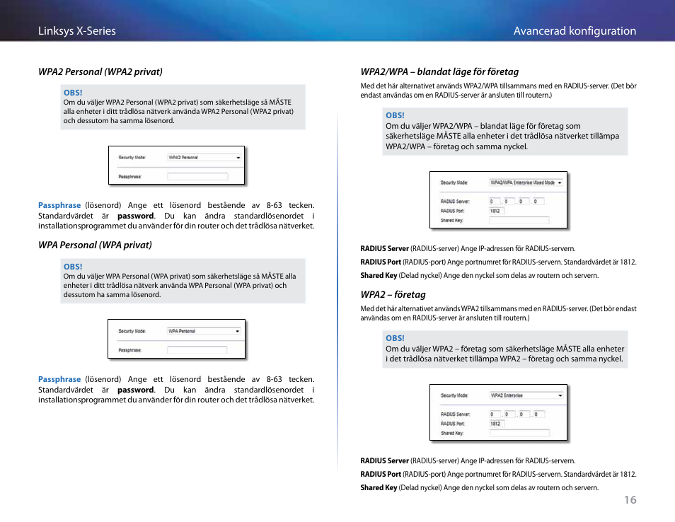 16 avancerad konfiguration linksys x-series | Linksys X-Series User Manual | Page 642 / 765