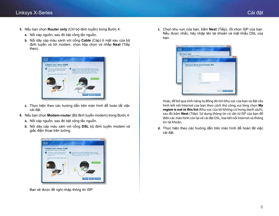 6cài đặt linksys x-series | Linksys X-Series User Manual | Page 744 / 765