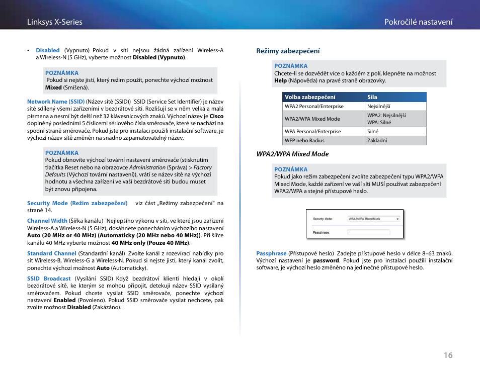 16 pokročilé nastavení linksys x-series | Linksys X-Series User Manual | Page 76 / 765