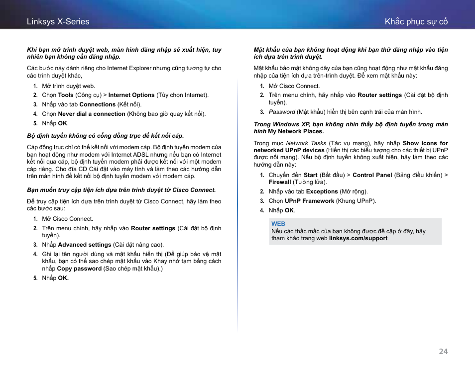 24 khắc phục sự cố linksys x-series | Linksys X-Series User Manual | Page 762 / 765