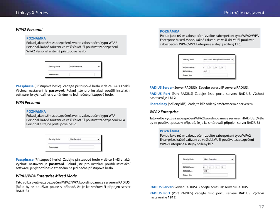 17 pokročilé nastavení linksys x-series | Linksys X-Series User Manual | Page 77 / 765