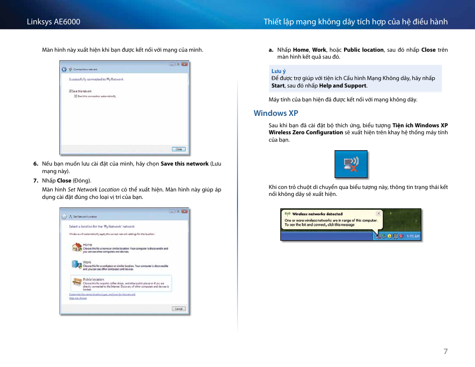 Windows xp" trên trang 7 | Linksys AE6000 User Manual | Page 359 / 364